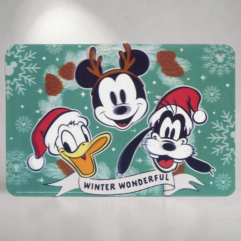 Detská podložka na stôl Disney Mickey, Donald a Goofy 45 × 30 cm s 3D efektom