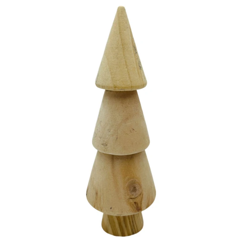 Drevený vianočný stromček bez vzoru 22,5 cm