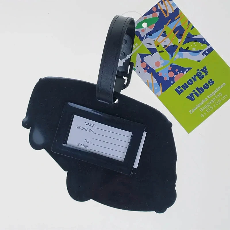 Visačka na batožinu VW Camper 8 × 10,5 cm – žltá