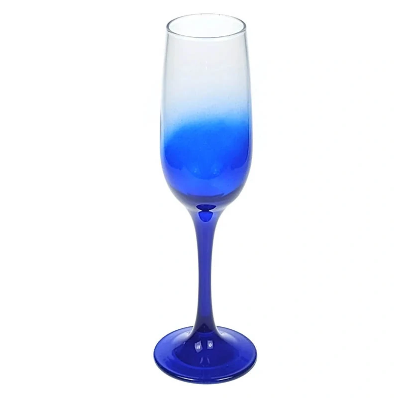 Pohár na šampanské 200 ml – modrý