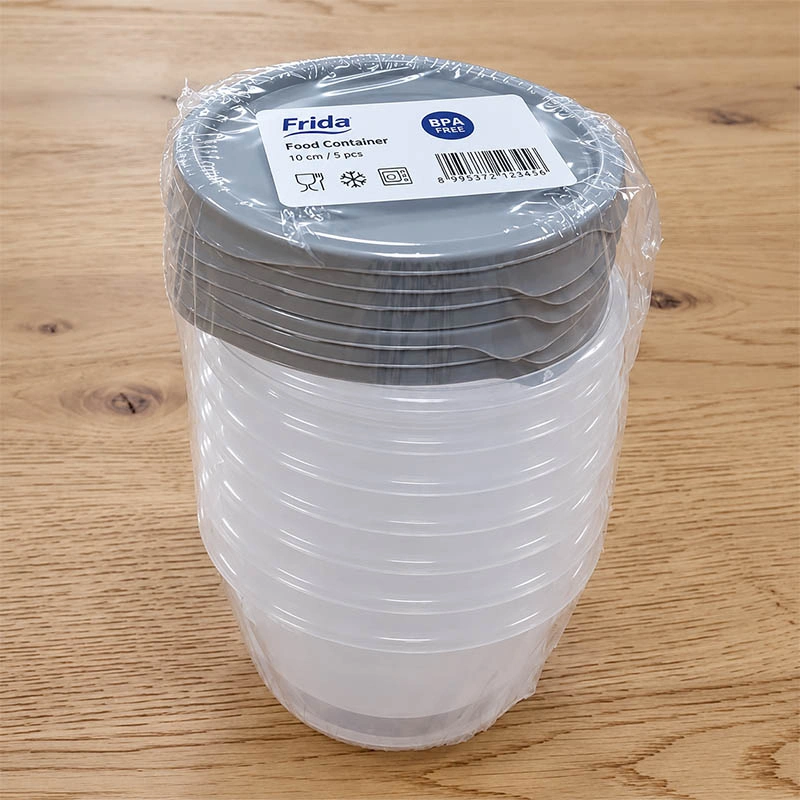 Plastová nádoba s uzáverom 200 ml, Ø 9 × 5 cm