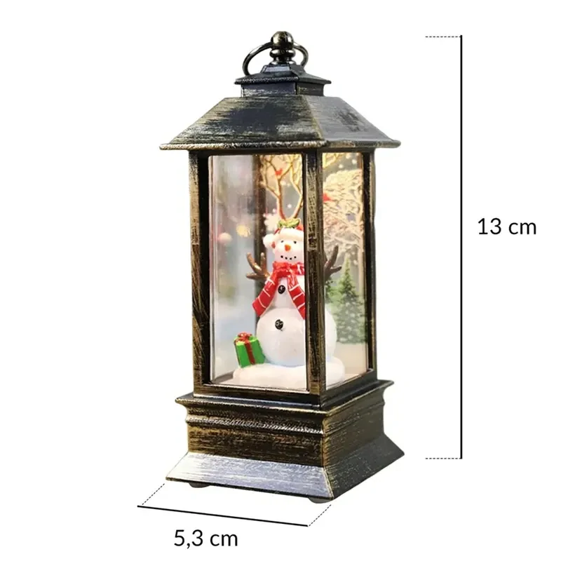 Vianočný LED lampáš 13 cm
