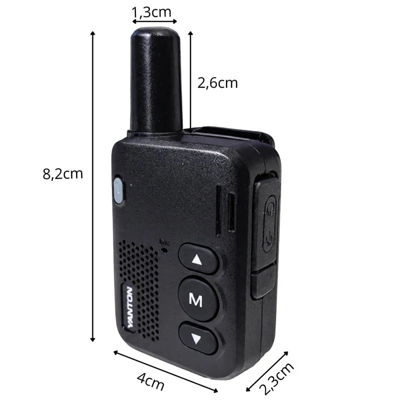 Mini vysielačka Walkie-Talkie T59 2 W – 16 kanálov, USB-C