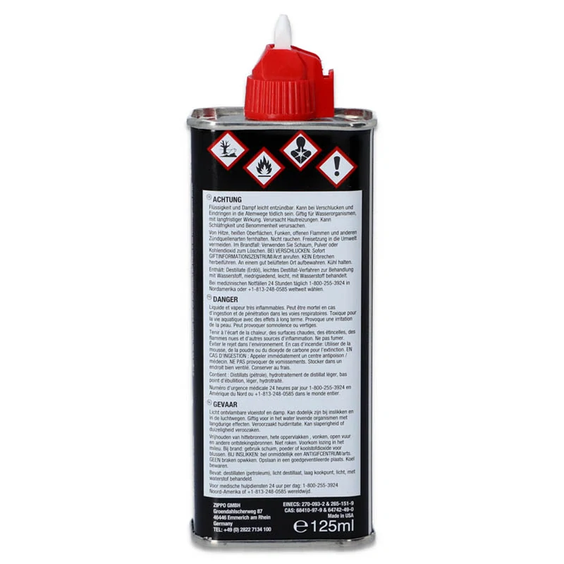 Benzín do zapaľovačov Zippo 125ml