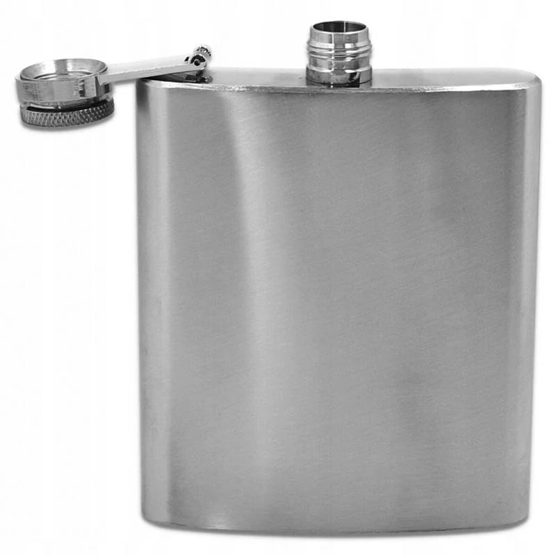 Ploskačka nerezová strieborná 180 ml