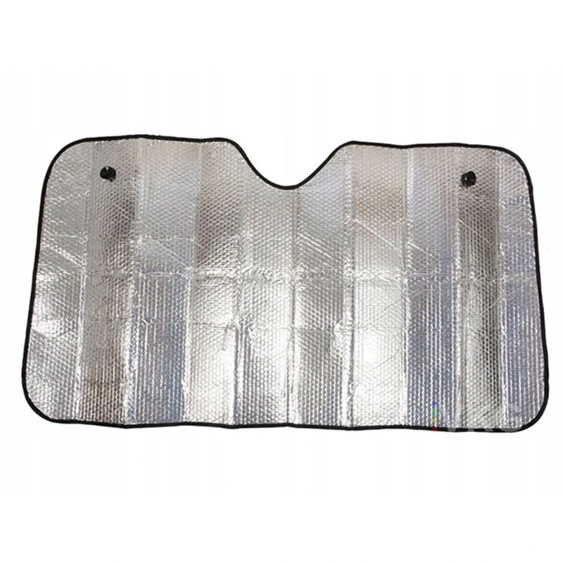 Clona do auta strieborná 130x60 cm s prísavkami