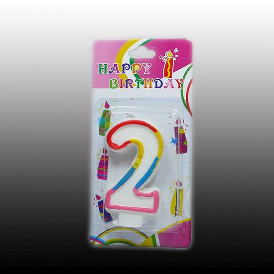 Sviečka narodeninová číslo