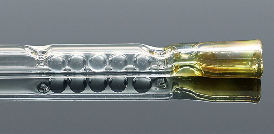 Dutinka sklo 9cm s guľkami