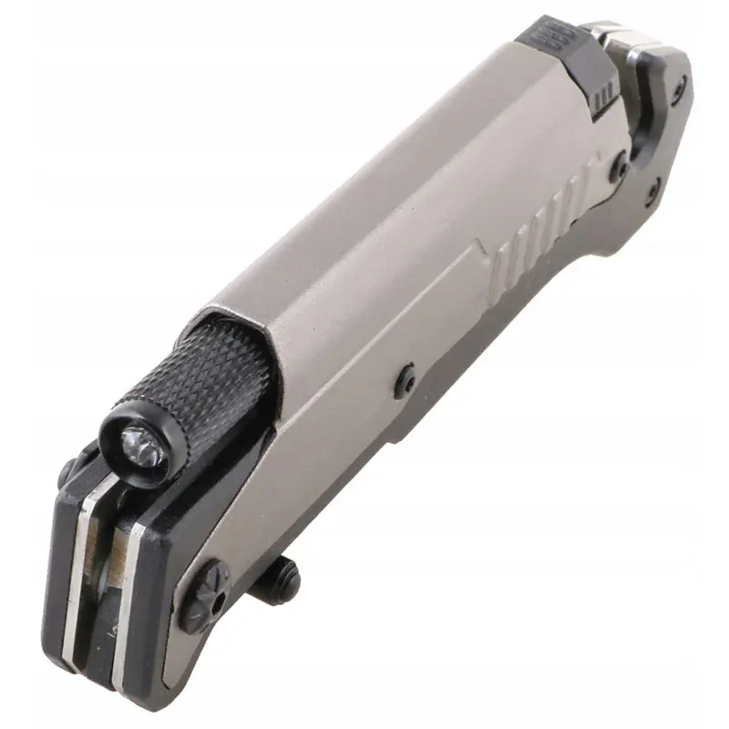 Záchranársky vreckový nôž 3v1 Kandar Flashlight Fire starter N53