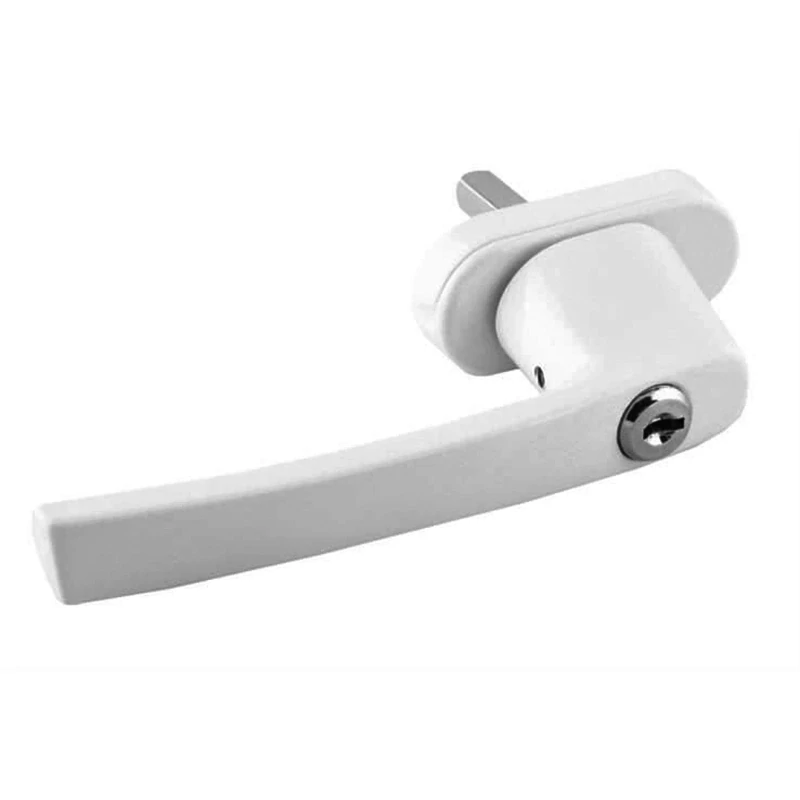 Uzamykateľná balkónová kľučka univerzálna biela