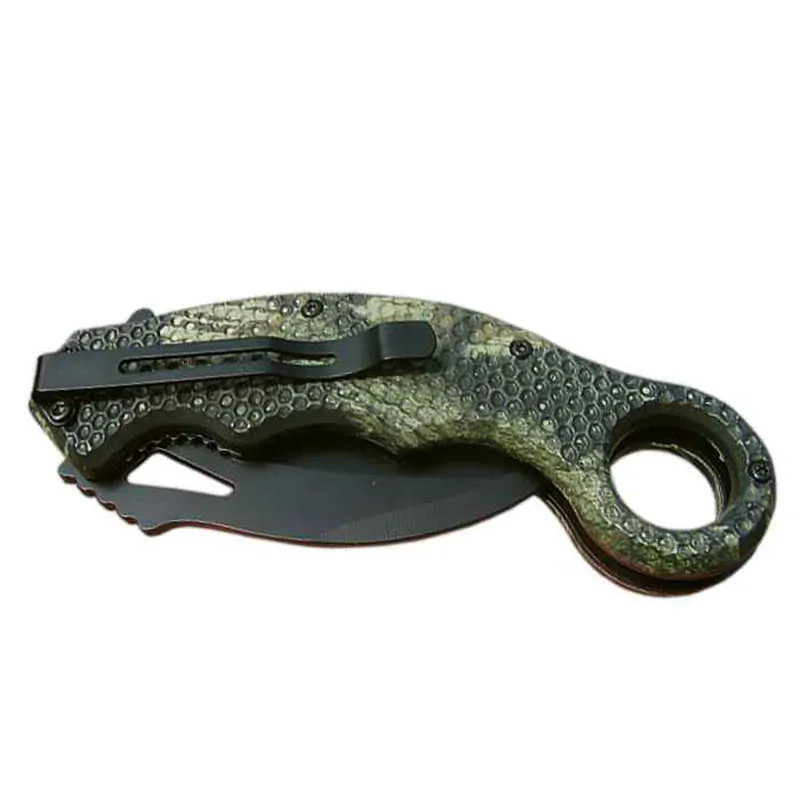 Nôž skladací ExtremeOps woodland 20/8cm