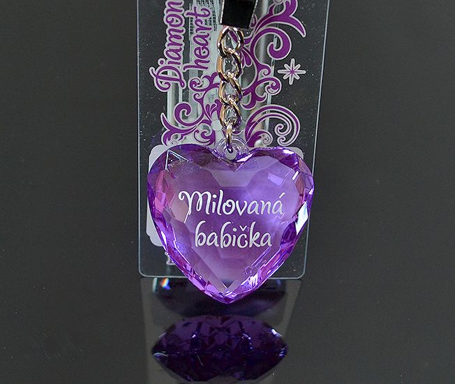 Prívesok Diamond Heart Milovaná babička