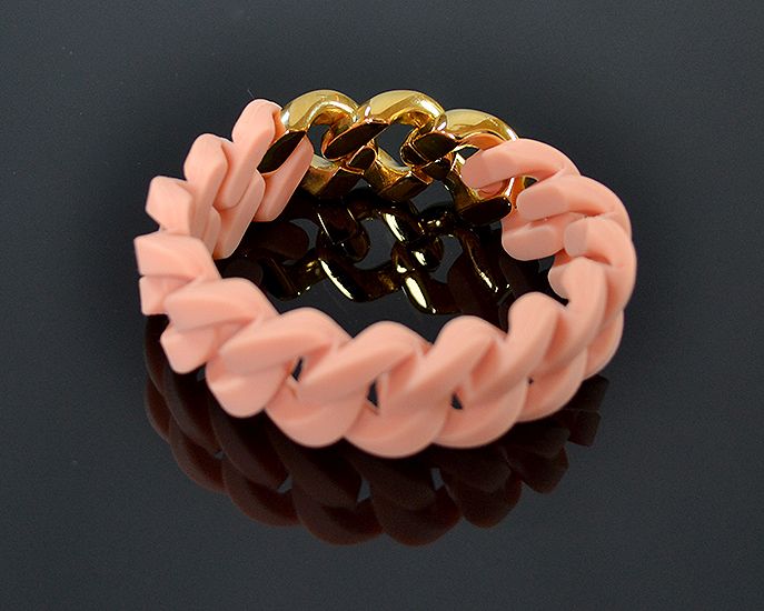 Náramok RUBBZZ NUDE & GOLD