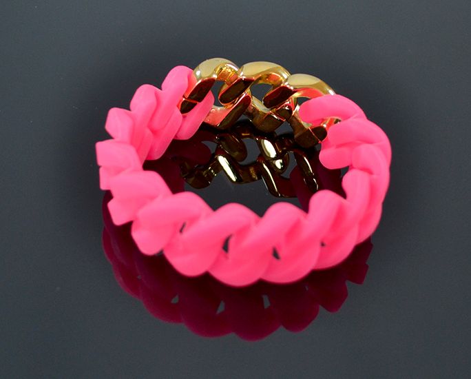 Náramok RUBBZZ PINK & GOLD