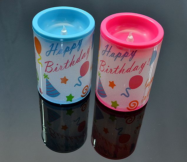 Sviečka Happy birthday LED