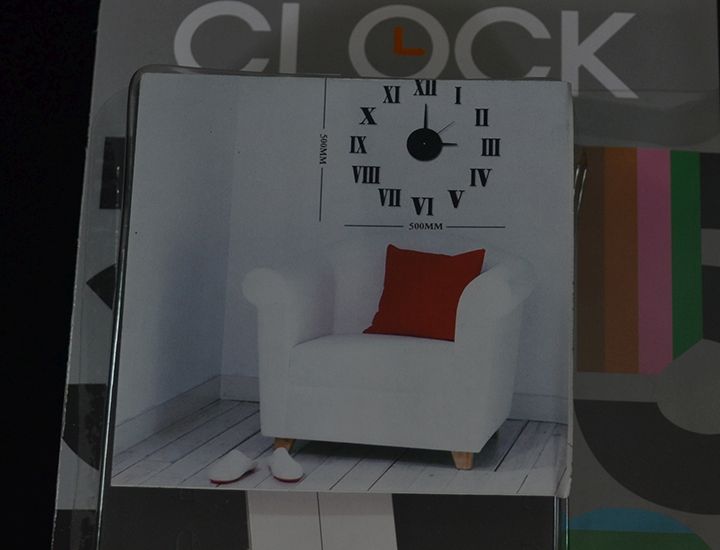 Nalepovacie 3D hodiny na stenu III.