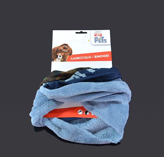 Tajný život maznáčikov modrý - Detský šál komín