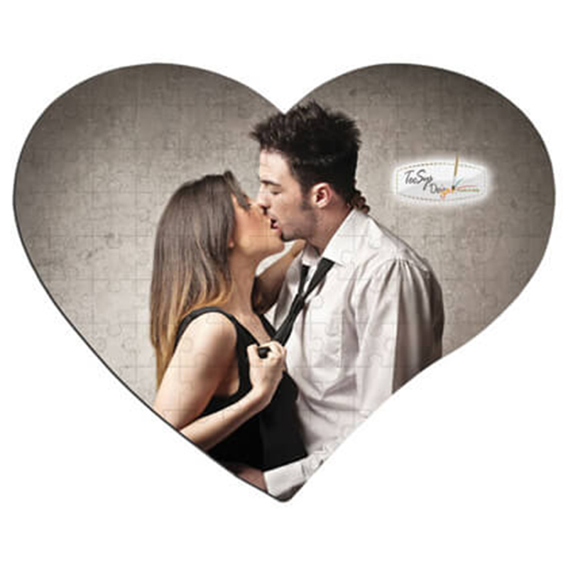 Puzzle srdce s potlačou (108 dielikov)