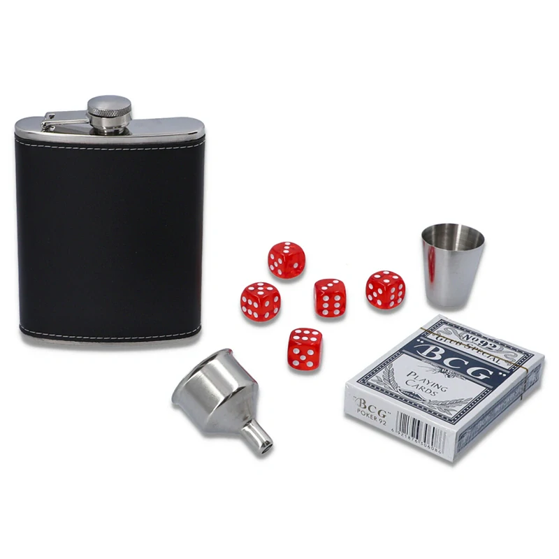 Ploskačka 240ml v darčekovej kazete Chess-Poker