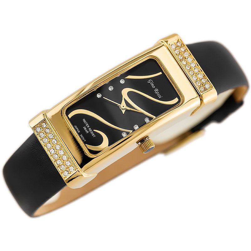 Náramkové hodinky GINO ROSSI - 7459A black/gold