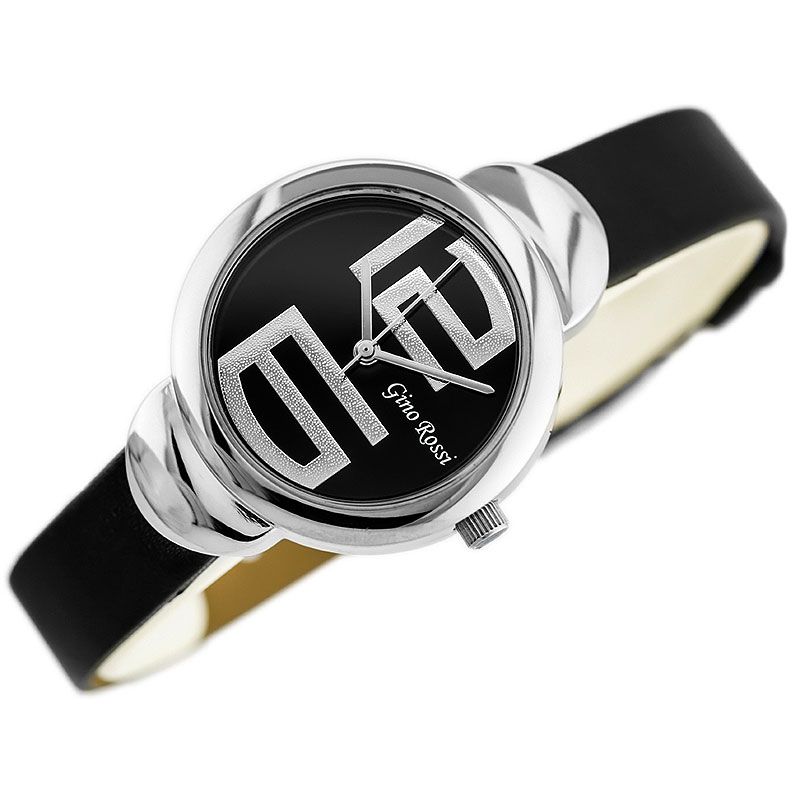 Náramkové hodinky GINO ROSSI - 8311A black/silver