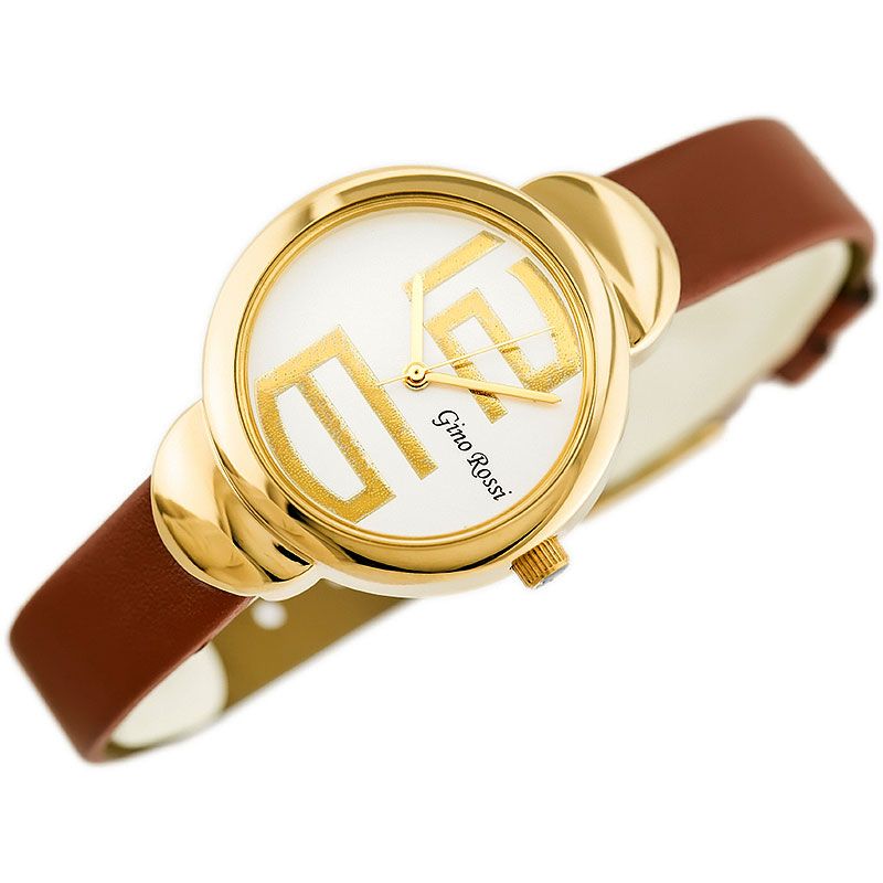 Náramkové hodinky GINO ROSSI - 8311A brown/gold