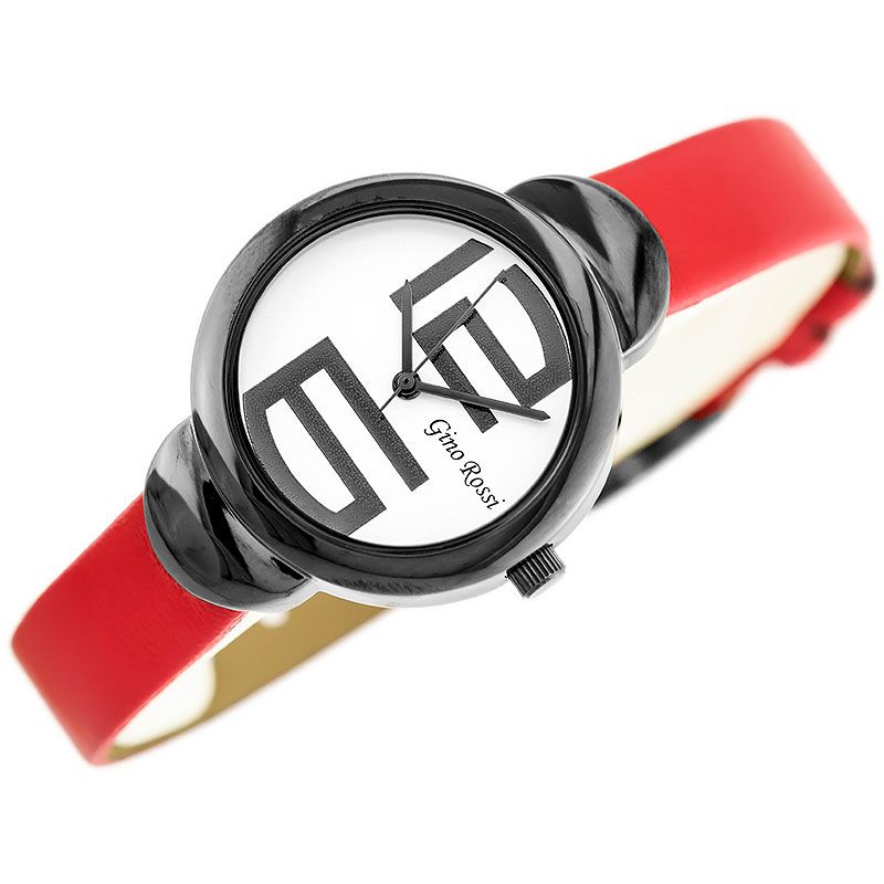 Náramkové hodinky GINO ROSSI - 8311A red/black