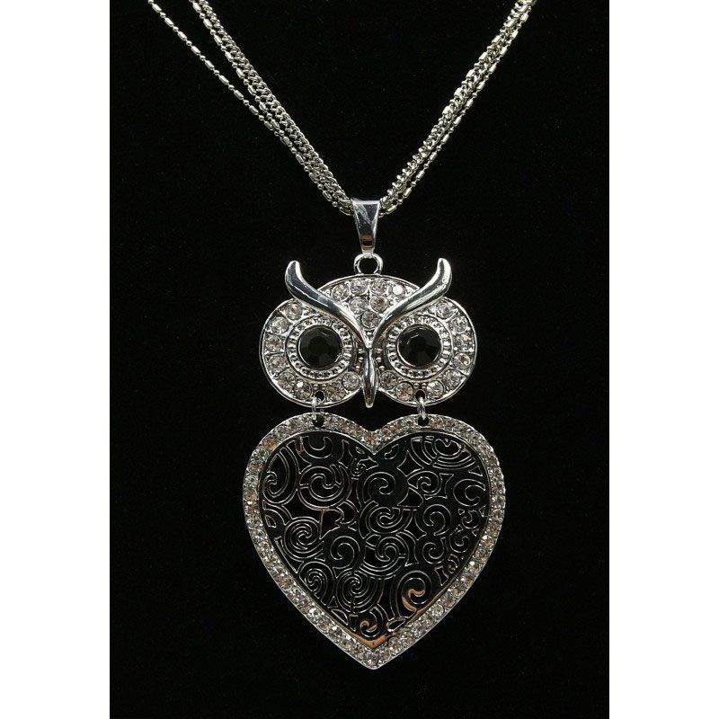 Náhrdelník dámsky Lorenti Big Owl silver