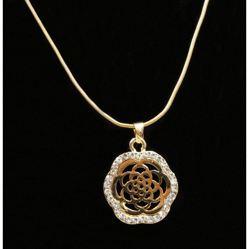 Náhrdelník dámsky Lorenti Flower with rings gold