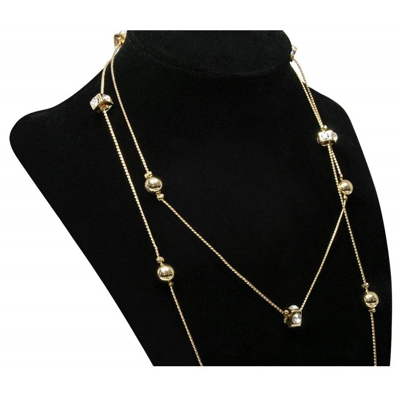 Náhrdelník dámsky Lorenti Balls and Cubes gold