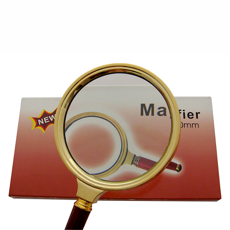 Lupa kovová Gold 80 mm