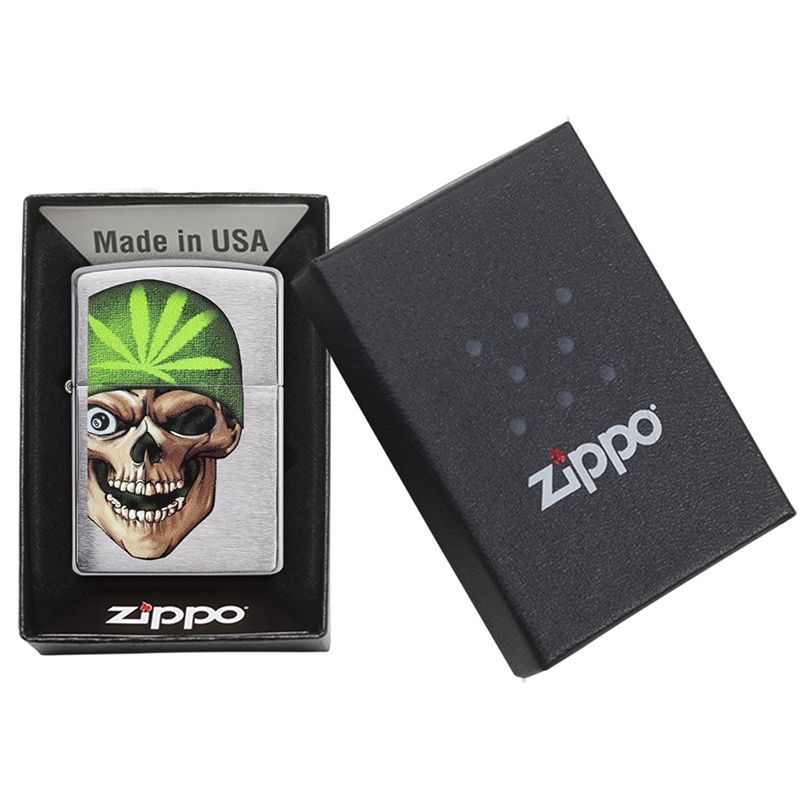 Zapaľovač ZIPPO Rasta Skull