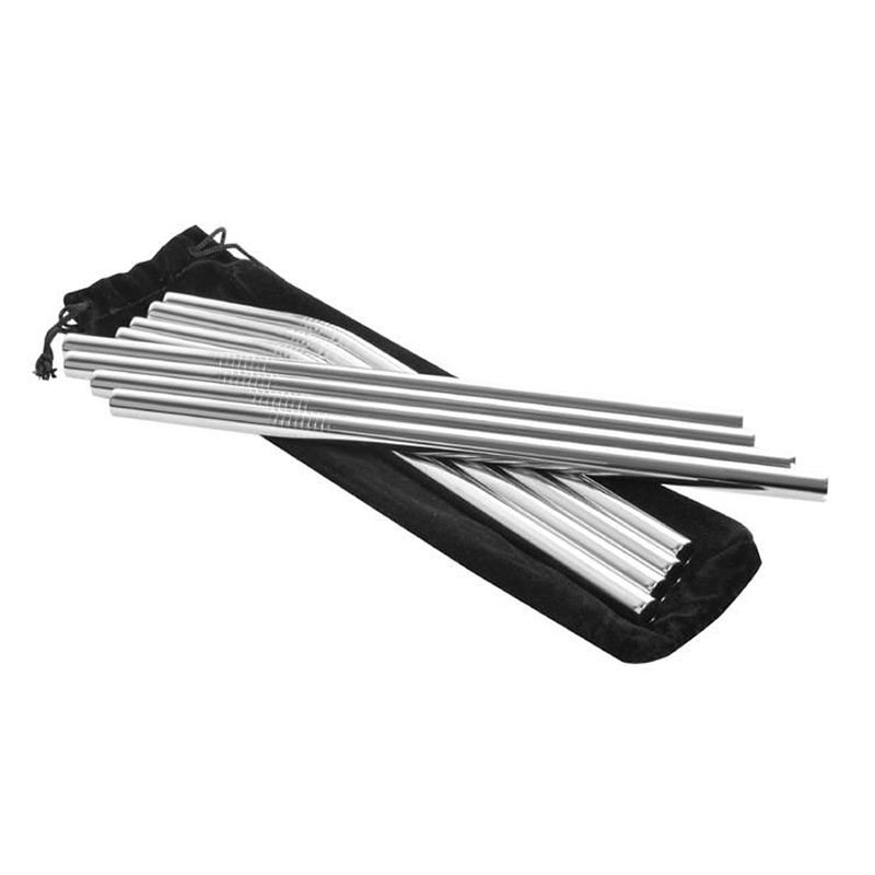 Slamky kovové 10 kusov vo vrecúšku