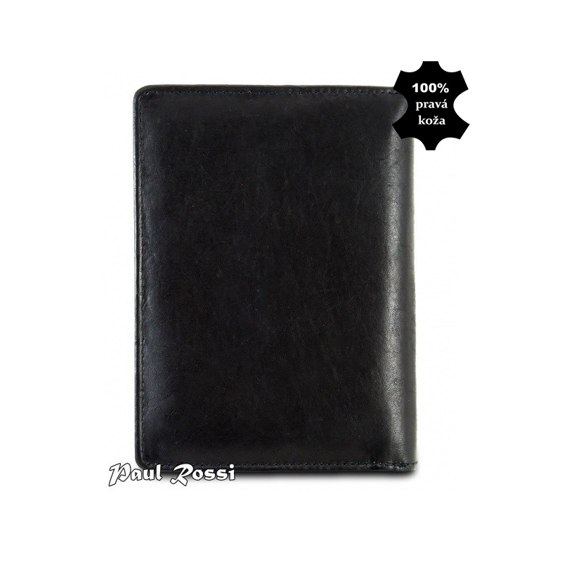 Peňaženka kožená Paul Rossi black/red