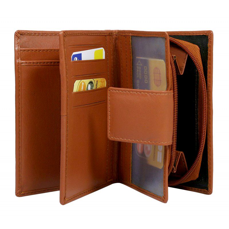 Peňaženka kožená dámska D09-GSM-NL tan