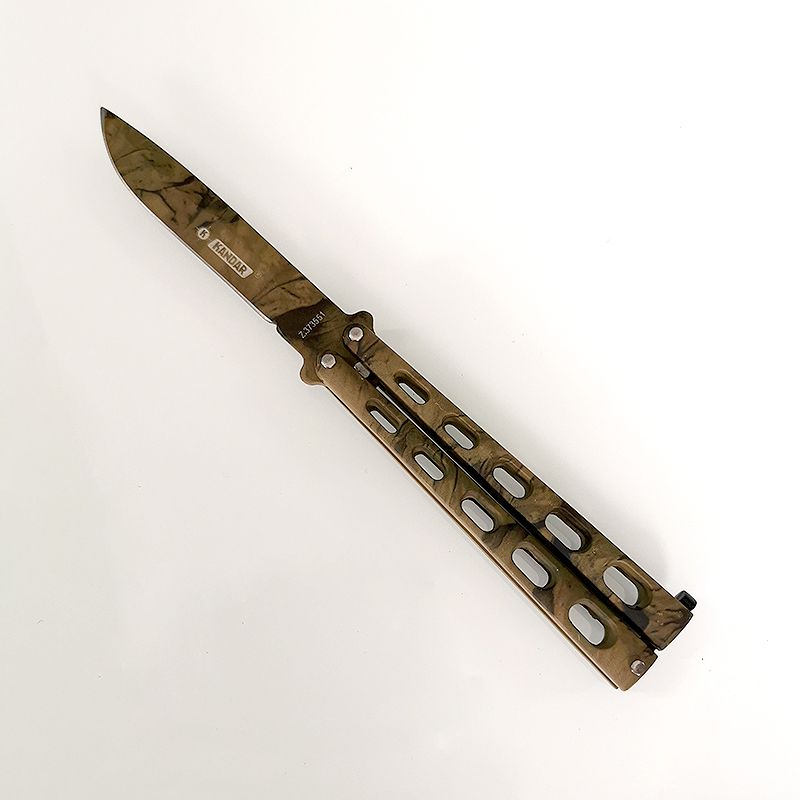 Nôž motýlik XXL 23/9cm camouflage