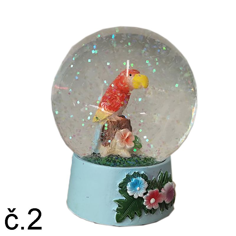 Vodná guľa papagáj