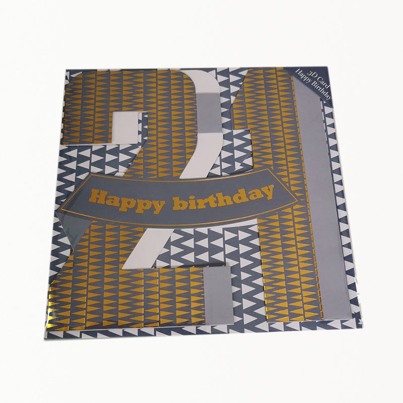 3D karta Happy birthday 21