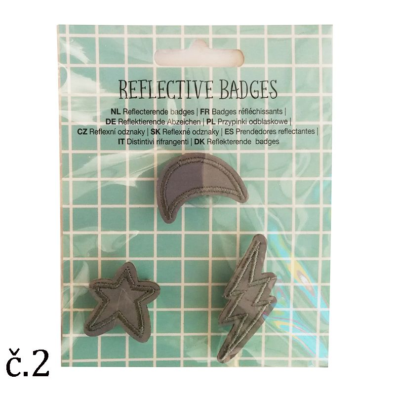 Reflexné odznaky RB2 3ks
