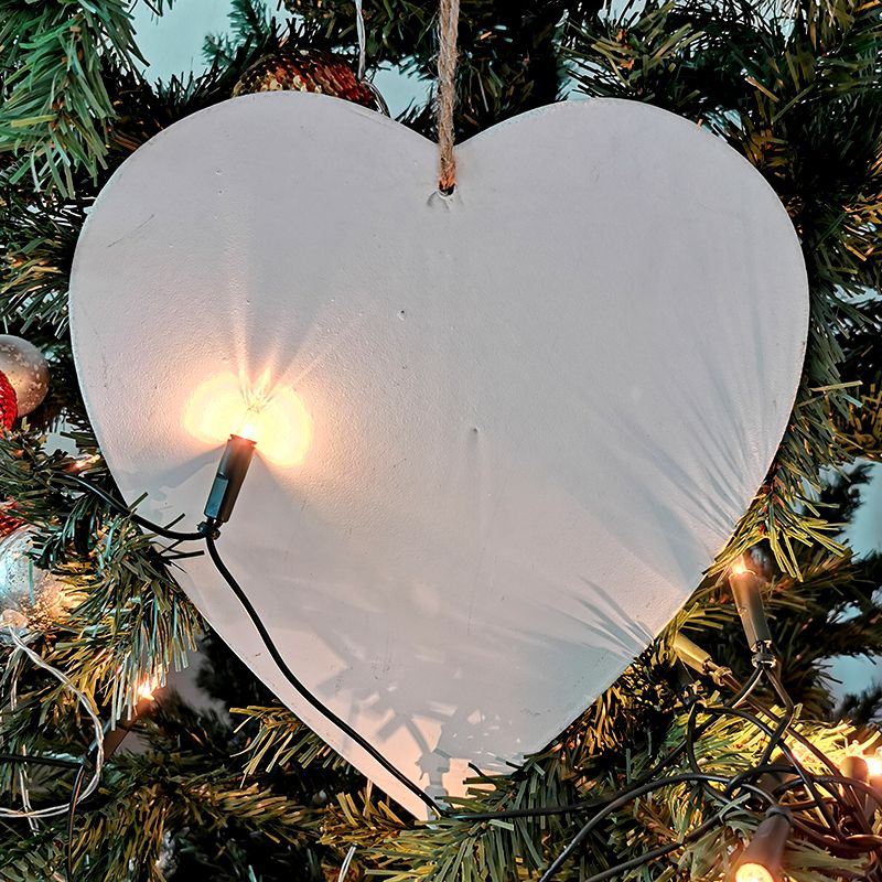 Drevené srdce VINTAGE 25cm 