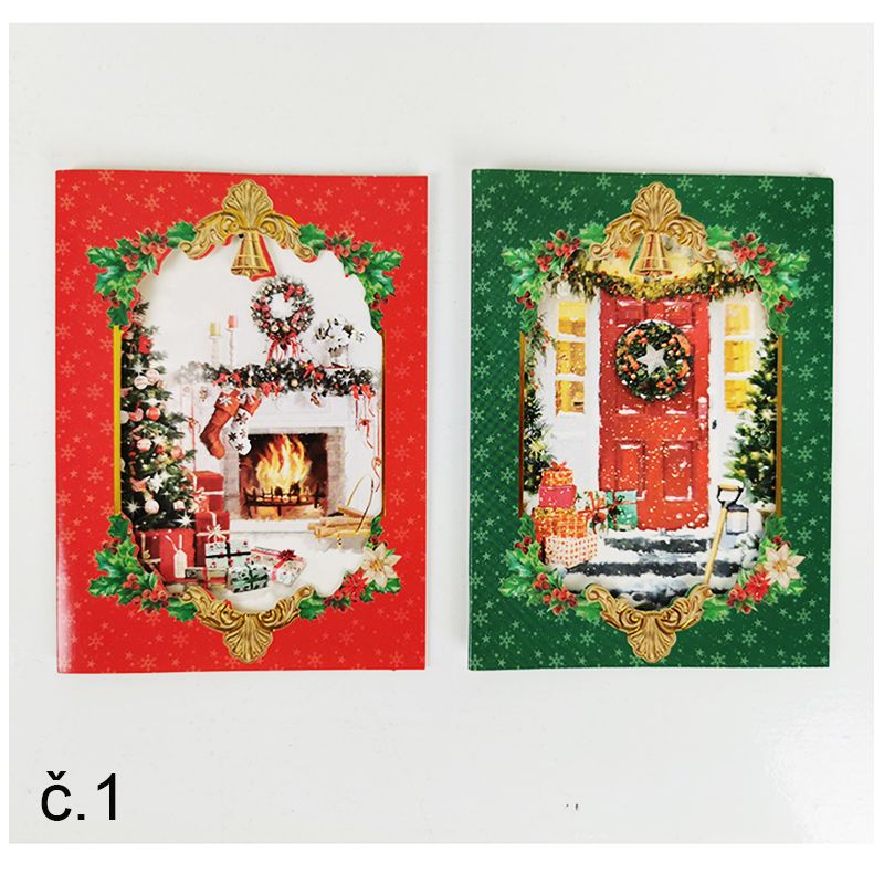 Sada Vianočných pohľadníc s obálkami 10ks