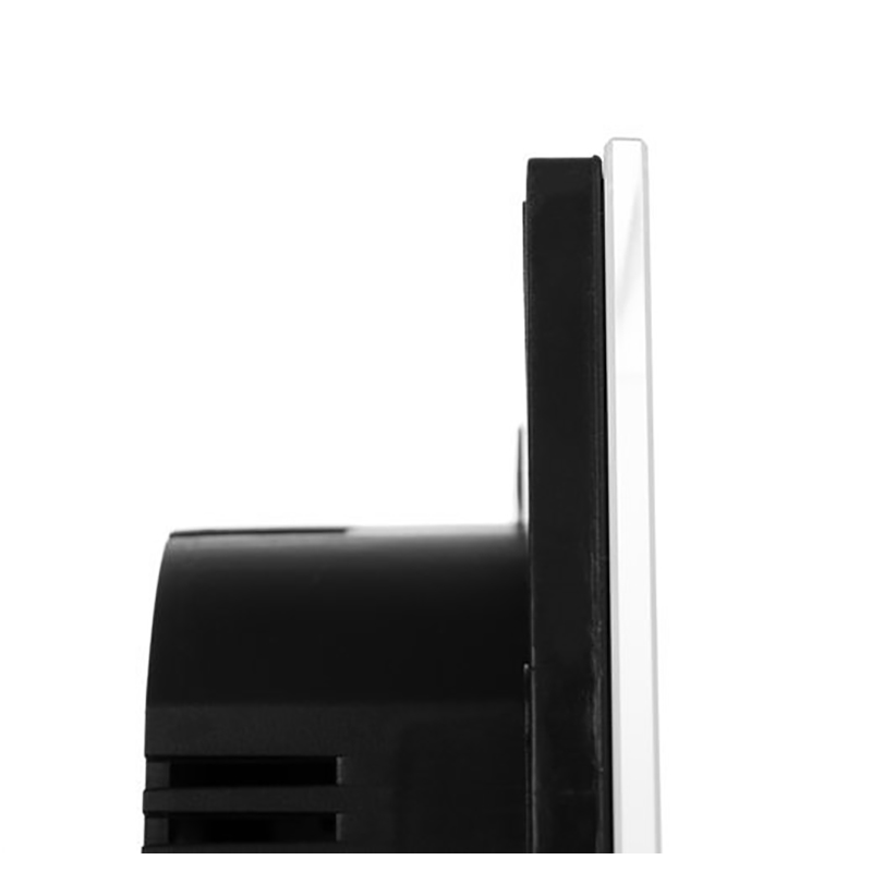 Vypínač dotykový sklenený biely