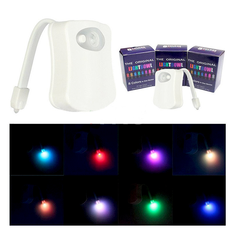 Svetlo do toalety so senzorom poybu