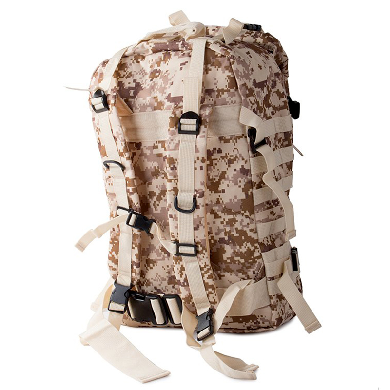 Taktický vojenský ruksak na prežitie 45l + 3,5l kamufláž hnedý