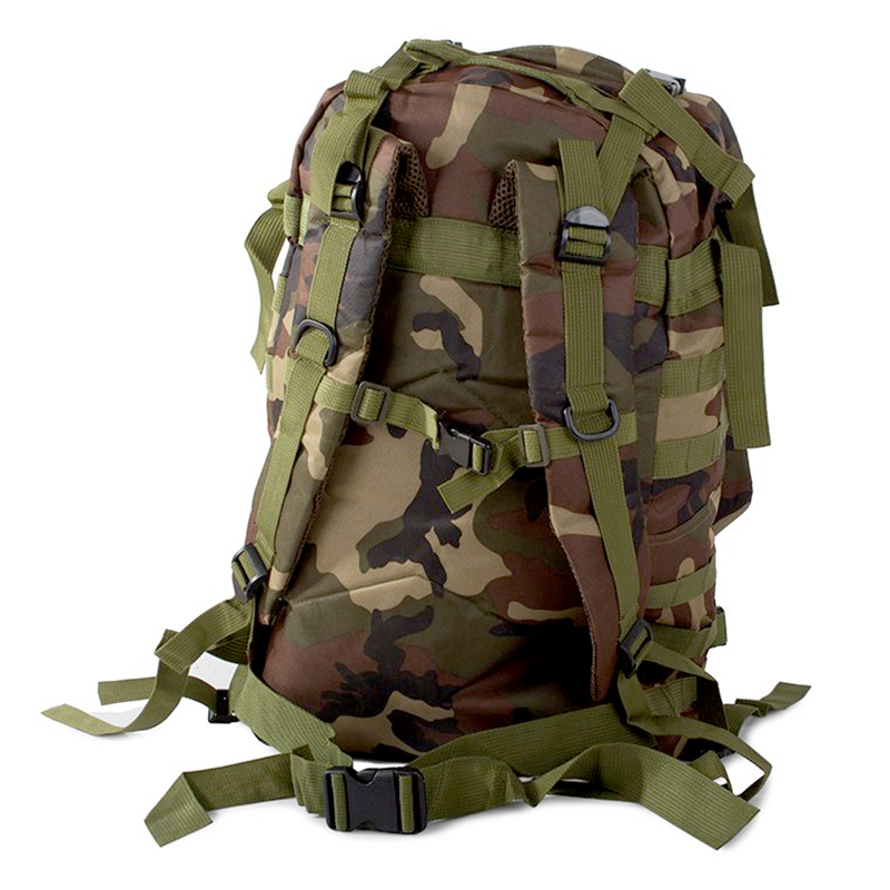 Taktický vojenský ruksak na prežitie 45l + 3,5l camouflage dark moro