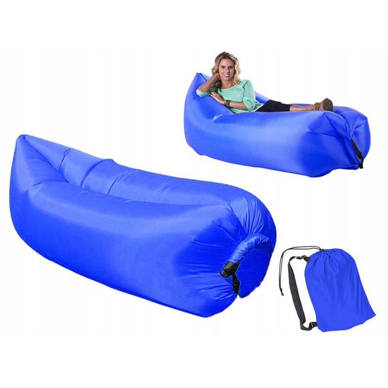 Lazy bag - Nafukovacia sofa modrá granátová