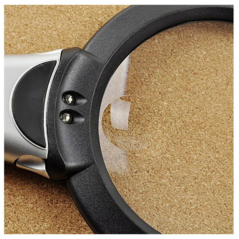 Lupa na krk na zavesenie 2 LED - 2x, 6x