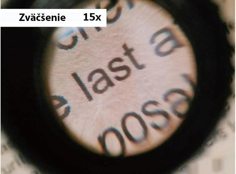 Hodinárska lupa mono 15x