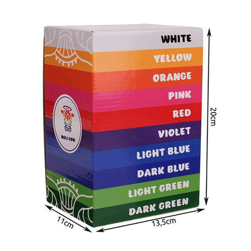 Prášková farba HOLI - Sada 10x100g