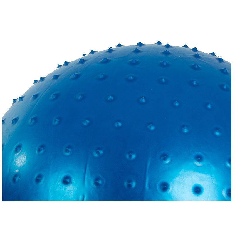 Masážna gymnastická lopta 55 cm s pumpou modrá